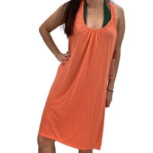 2/$30 FORTUNE Swimwear Cover Up One Size Sadira Knotted Back Hi Lo Coverup